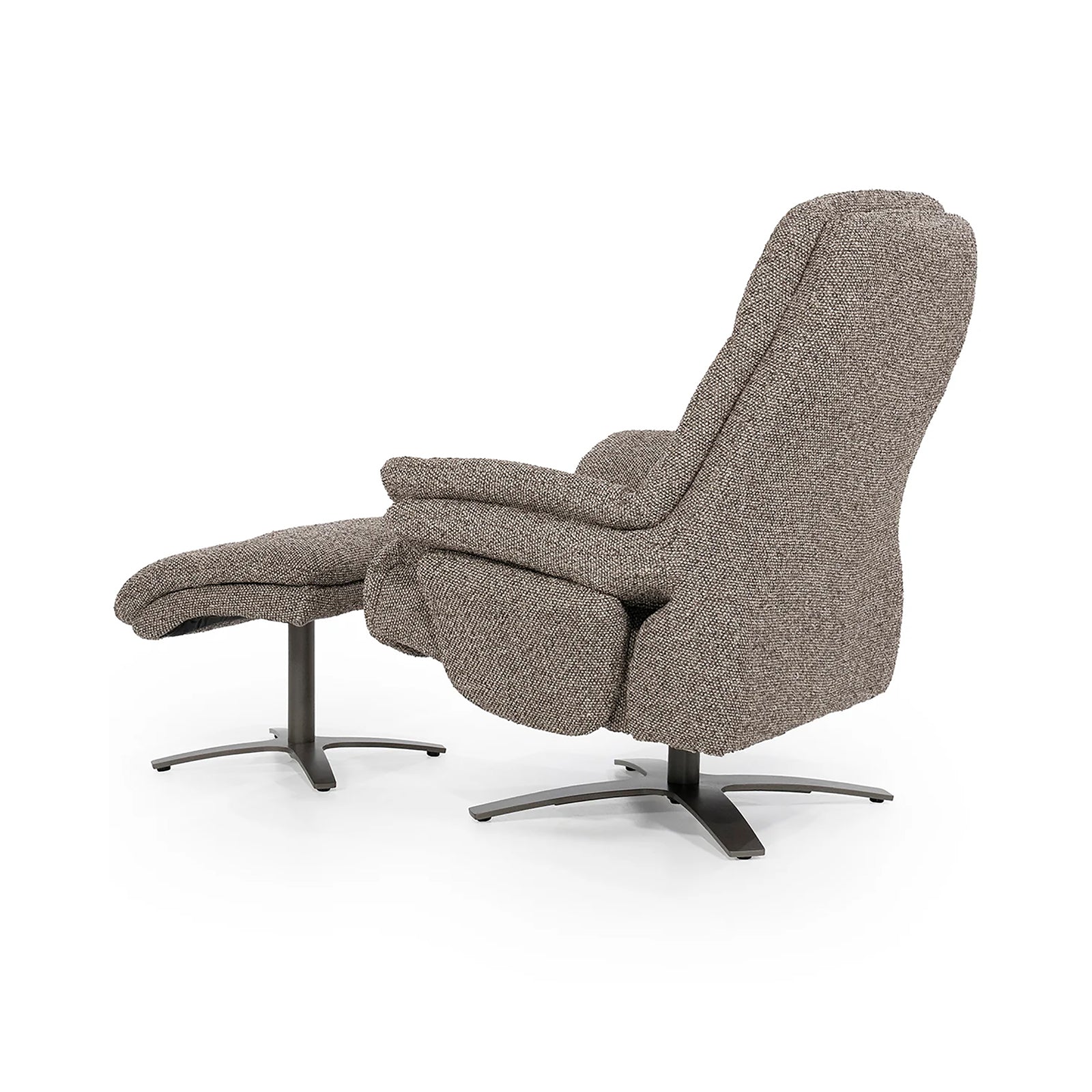 Wave Electric Recliner Armchair with Footstool