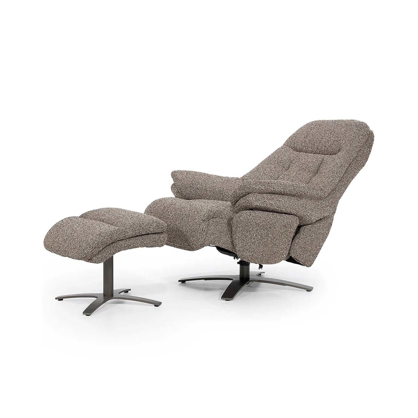 Wave Electric Recliner Armchair with Footstool