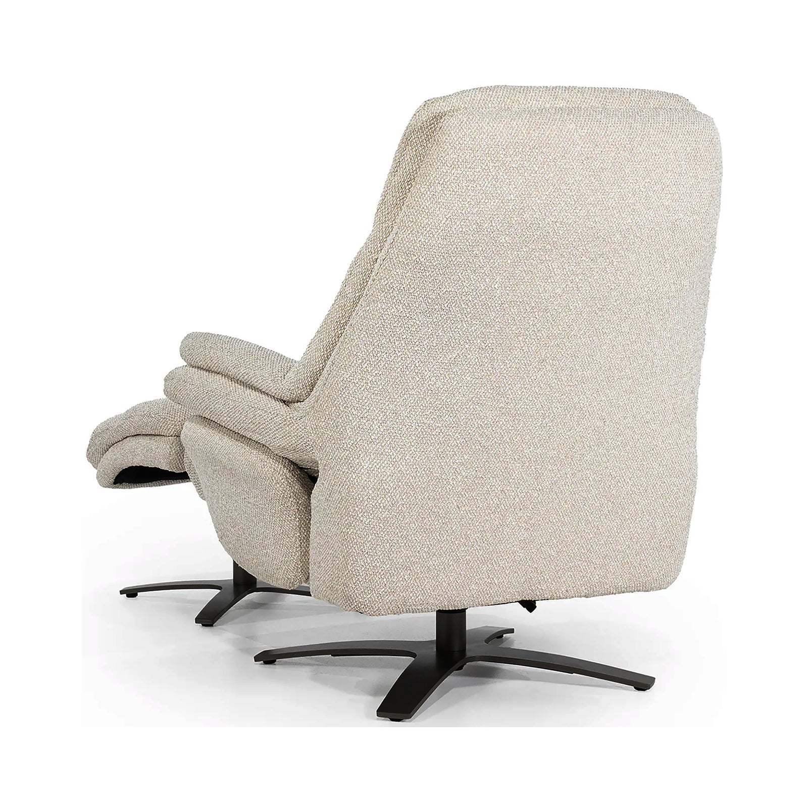 Wave Electric Recliner Armchair with Footstool