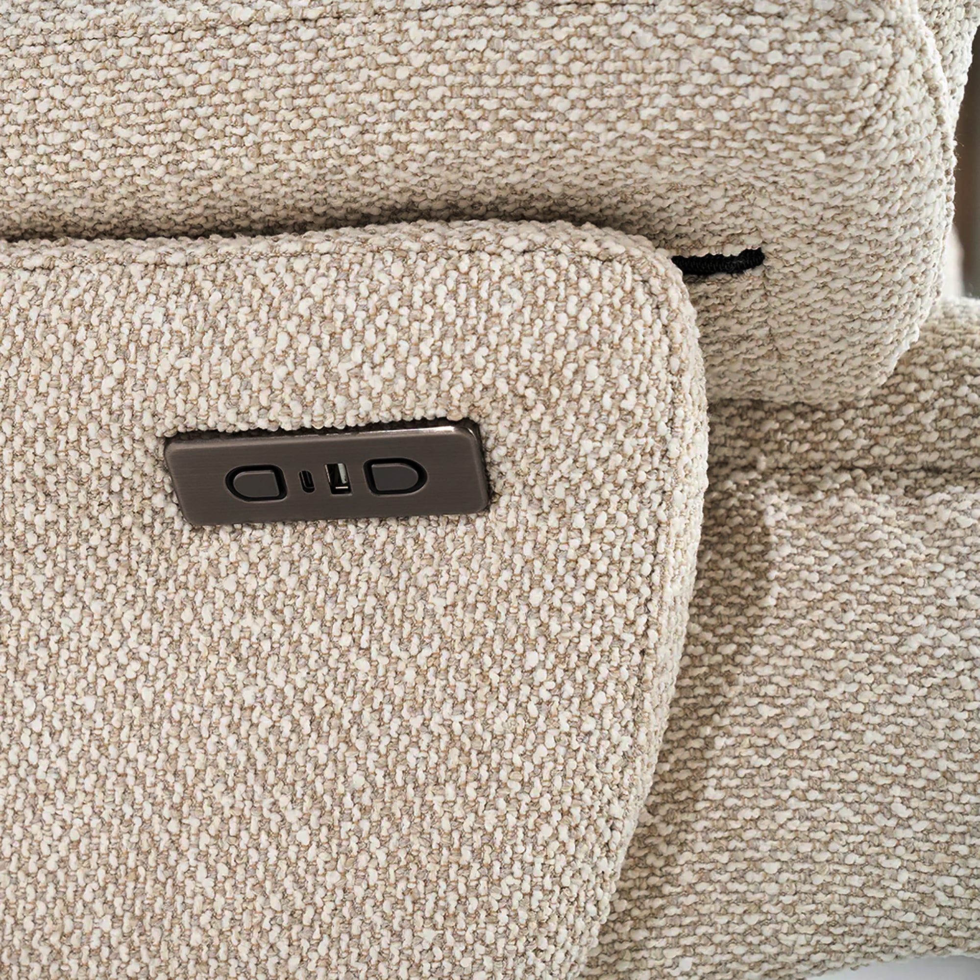 Wave Electric Recliner Armchair with Footstool