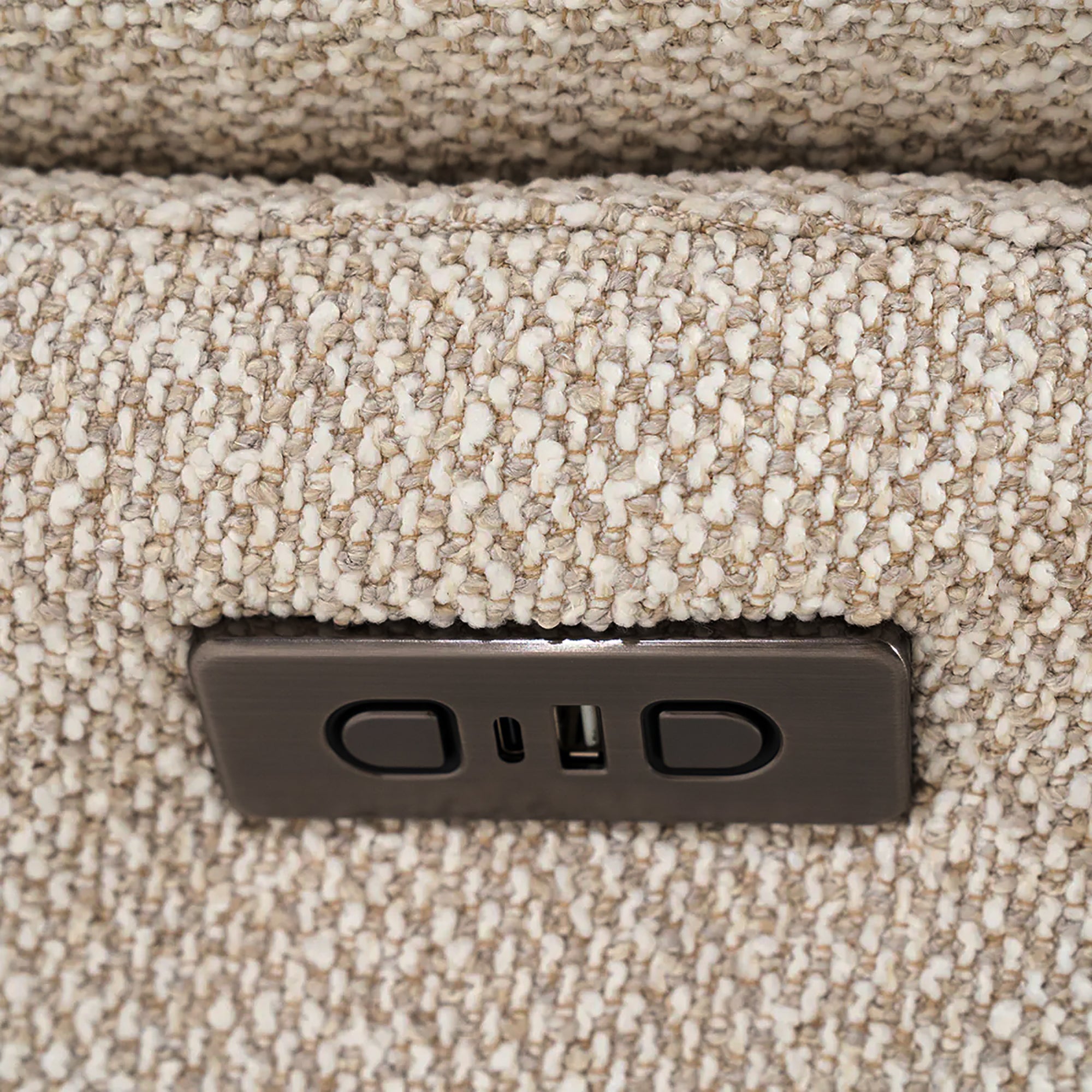 Wave Electric Recliner Armchair with Footstool