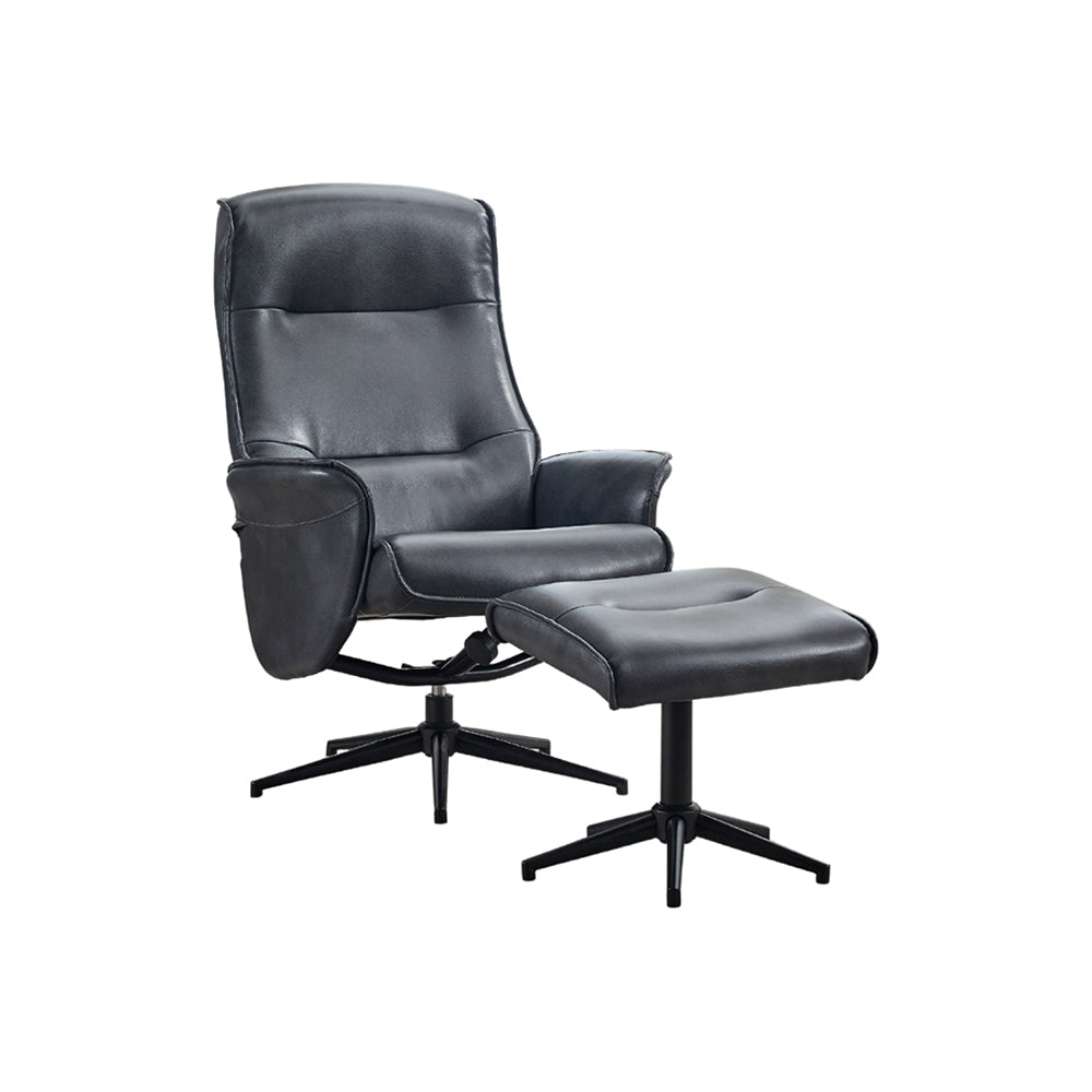 Winston Swivel Chair and Footstool